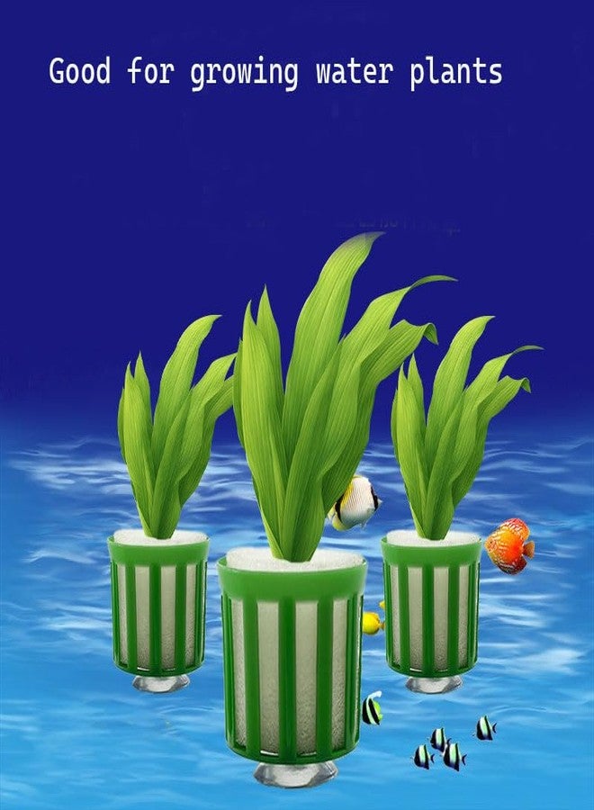 HAISENGO 24 Set Anti-Floating Aquarium Plant Rings, Aquatic Plants Fixed Rings with Suction, Aquarium Landscape Plastic Plant Fixing Aquarium Plant Weights Pot Fish Tank Accessories - Image 2